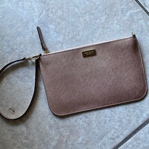 Kate Spade rose gold wristlet
